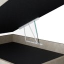 Ver imagem 3 de Base Box Baú Casal Suede Bege 40x138x188 Serra Negra