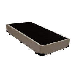 Cama Box Solteiro Colchão Espuma D33 Bordado + Box Sintético Bege Serra Negra 59x88x188 - 3