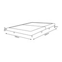 Ver imagem 4 de Cama Base Box Japonesa Flutuante Cais Queen 1,60m Design Moderno para Quarto Cinza