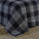 Ver imagem 3 de Edredom Coberdrom Sonobom Solteiro Sherpa e Manta - Xadrez Azul Top Chick