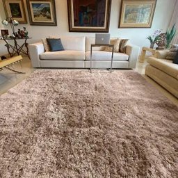 Tapete para Sala e Quarto Felpudo Cronos Casa Dona 200x240cm Bege - 3