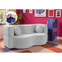 Ver imagem 1 de Sofá Cama Bolge 1,88m Xpand Tech Tecido Velourê Cinza Claro Cama Inbox