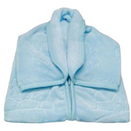 Cobertor Baby Sac Touch Texture Azul - Jolitex Ternille - 1