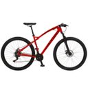 Ver imagem 1 de Bicicleta Esportiva Aro 29 Shimano Suspensão Freio a Disco Toro Quadro 18 Alumínio Vermelho Fosco