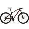 Bicicleta Esportiva Aro 29 Shimano Suspensão Freio a Disco Toro Quadro 18 Alumínio Preto/Vermelho - 1
