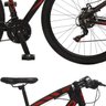 Bicicleta Esportiva Aro 29 Shimano Suspensão Freio a Disco Toro Quadro 18 Alumínio Preto/Vermelho - 5