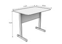Ver imagem 3 de Mesa Escritório Economica 1,20x0,60 - Preto
