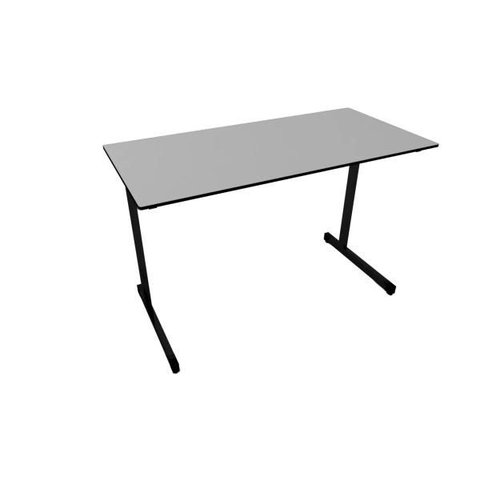 Mesa Escritório Economica 1,20x0,60 - Cinza/preto