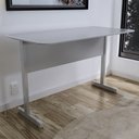 Ver imagem 2 de Mesa Escrivaninha para Escritório 1,20x0,60 - Cinza