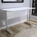 Ver imagem 2 de Mesa Escrivaninha para Escritório 1,20x0,60 - Branco/cinza