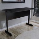 Ver imagem 2 de Mesa Escrivaninha para Escritório 1,50x0,60 - Preto