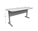 Ver imagem 3 de Mesa Escrivaninha para Escritório 1,50x0,60 - Preto