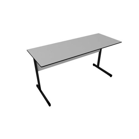 Mesa Escritório Economica 1,50x0,60 - Cinza/preto