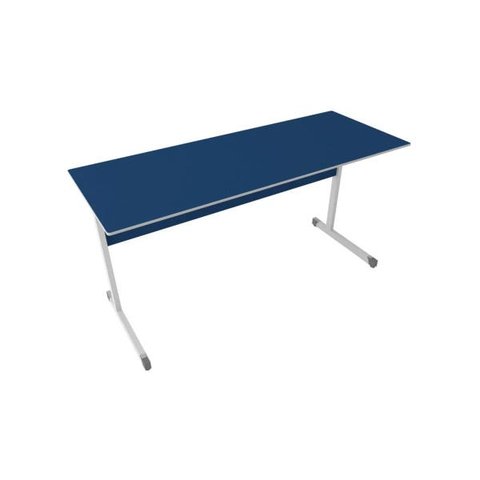 Mesa Escritório Economica 1,50x0,60 - Azul/cinza