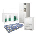 Ver imagem 1 de Berço Colchão Cômod Guarda Ro Ditália Bbi51 Bb120 Bb322