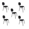 Kit 5 Cadeira Secretária Fixa Pop - 1