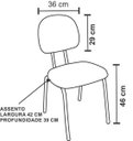 Ver imagem 4 de Kit 5 Cadeira Secretária Fixa Pop