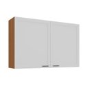 Ver imagem 2 de Armário Aéreo Duplo 120cm Soho CabeCasa MadeiraOriginals Freijó/Branco