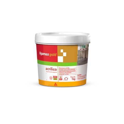 Rejunte Acrilico Ligamax Gold Camurca 1 Kg - Sika Sika Argamassas