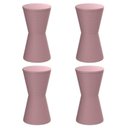 Ver imagem 1 de Conjunto com 4 Banquetas Dub Rosa/Calla Rose