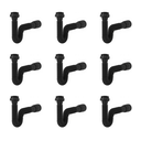 Ver imagem 1 de Kit 9 Sifão Sanfonado Preto Cozinha Pia Banheiro Tanque Universal Abs Premium