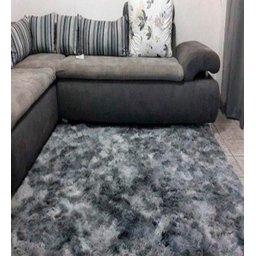 Tapete Felpudo Cinza Claro Mesclado 2,00x2,00 (Pelo Alto) - 2