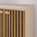 Ver imagem 4 de Aparador Buffet Kiev Cantinho Café 4 Portas Puxador Concha Prateleira Pés Retrô Sala Estar Cozinha