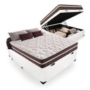 Ver imagem 1 de Cama Box Baú Casal + Colchão de Molas Prime Colchões Classic Superlastic 138x188x64 Branco