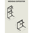 Ver imagem 6 de Kit Expositor Loja Estante Móvel Estrutura Cremalheira