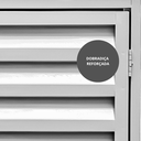 Ver imagem 5 de Porta Gás Folha Dupla Portinhola Casinha com Dobradiças Reforçada - Vettoretti:branco