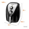 Fritadeira Elétrica sem Óleo Air Fryer Mondial 5l Grand Family Afn-50 Timer 1900w 220v - 2