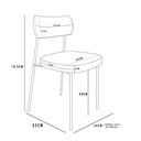 Ver mais imagens de Kit 2 Cadeiras para Sala de Jantar e Cozinha Melissa em Aço