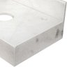 Bancada De Mármore Para Banheiro 70X44Cm Branco - 5