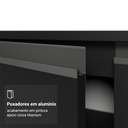 Ver imagem 7 de Paneleiro 40 cm 2 Portas Suspenso Preto Nice Madesa