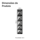 Ver imagem 3 de Paneleiro 40 cm 2 Portas Suspenso Preto Nice Madesa