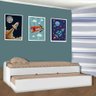 Bicama Cama com Auxiliar Solteiro Branca Chiara Phoenix Baby - 1