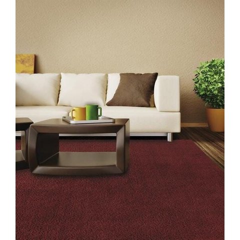 Tapete São Carlos Pelo Médio Silk Vinho 1,50 X 2,00