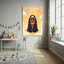 Ver imagem 1 de Quadro Decorativo a Luz de N. S. Aparecida - 70x50cm:moldura Branca