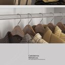 Ver imagem 3 de Guarda Roupa Casal Riva 2 Portas Deslizantes Flex Branco/amêndola Touch com Espelho e Pés - Demó
