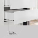 Ver imagem 4 de Guarda Roupa Casal Riva 2 Portas Deslizantes Flex Branco/amêndola Touch com Espelho e Pés - Demó