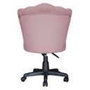 Ver imagem 4 de Cadeira Mocho Pétala Giratória para Estética Consultório Veludo Rose Bz Home Decor