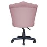 Cadeira Mocho Pétala Giratória para Estética Consultório Veludo Rose Bz Home Decor - 4