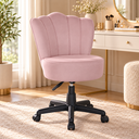 Ver imagem 1 de Cadeira Mocho Pétala Giratória para Estética Consultório Veludo Rose Bz Home Decor