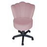 Cadeira Mocho Pétala Giratória para Estética Consultório Veludo Rose Bz Home Decor - 2