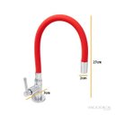 Ver imagem 2 de Torneira Cozinha Mesa Silicone Vermelho C62 Arejador Fixo