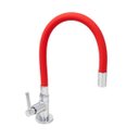 Ver imagem 1 de Torneira Cozinha Mesa Silicone Vermelho C62 Arejador Fixo