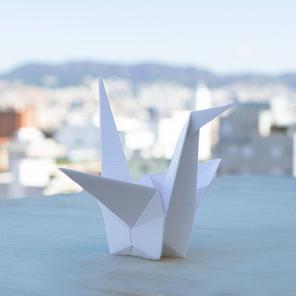 Origami Tsuru - Branco
