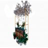 Kit Gazebo + Esteira de Palha Taboa para Decorar Jardins com Flores, 120cm Portátil e Desmontável - 7