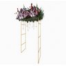 Kit Gazebo + Esteira de Palha Taboa para Decorar Jardins com Flores, 120cm Portátil e Desmontável - 5
