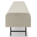 Ver imagem 4 de Puff Recamier Decorativo Pés em Ferro 160cm Dublin P02 Veludo Bege - Mpozenato